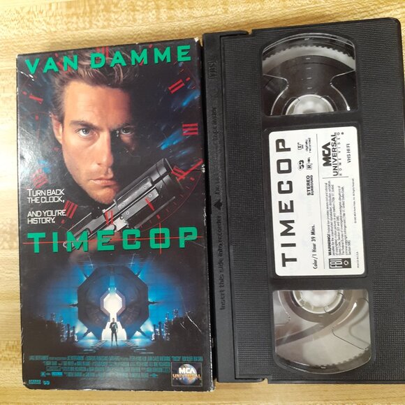 Timecop 1994 VHS Jean Claude Van Damme Time Travel Sci-fi Cult Classic 90s VTG - Picture 6 of 8